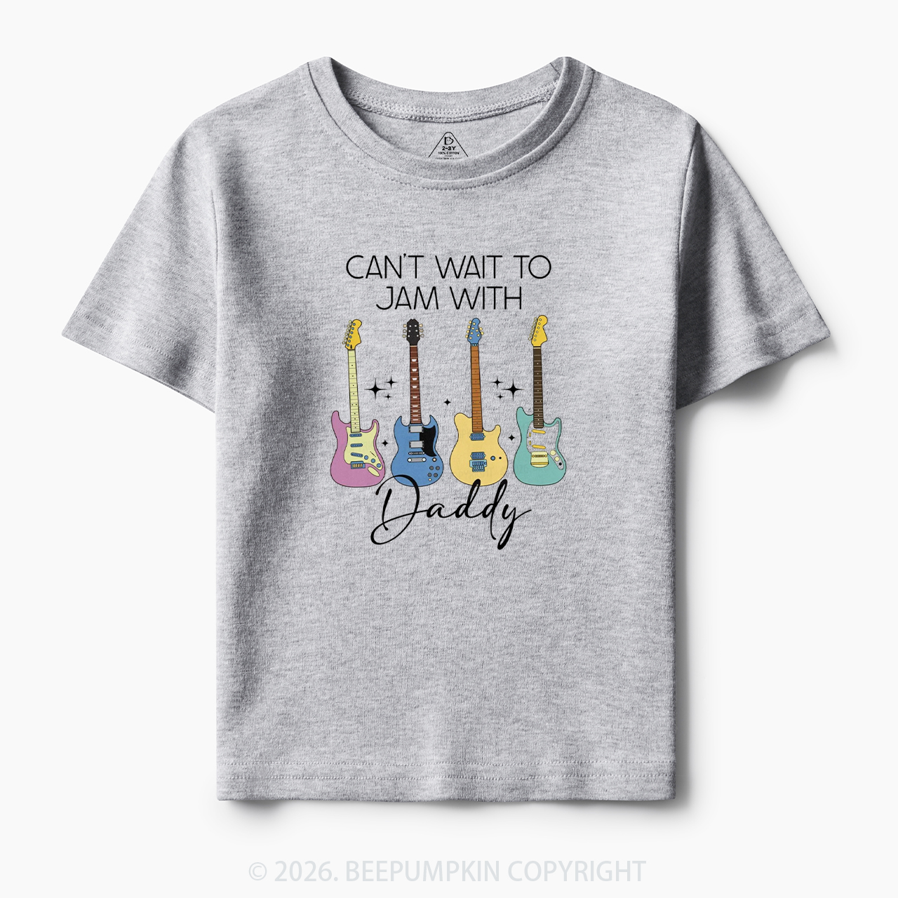 Can't Wait To Jam With Daddy Guitar Toddler&Kid's Tees