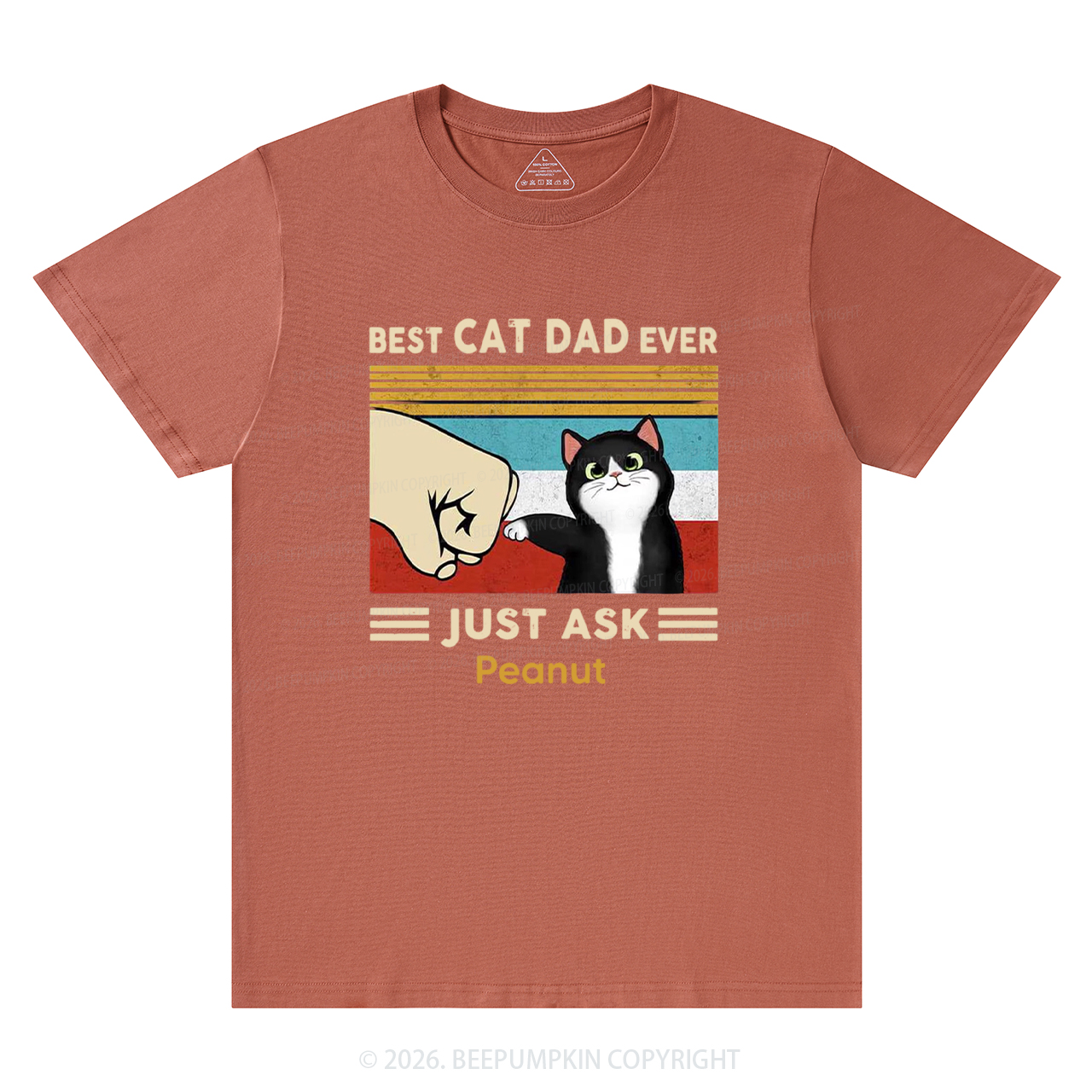 Personalized Best Cat Dad Ever T-Shirts