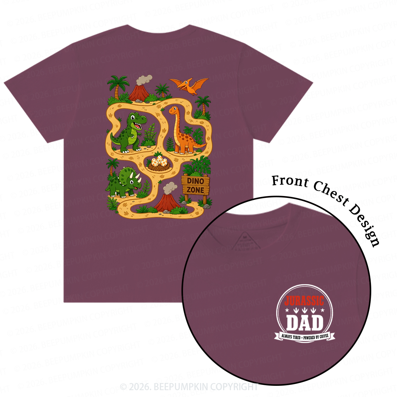 Daddysaurus Fathers Day T-Shirts