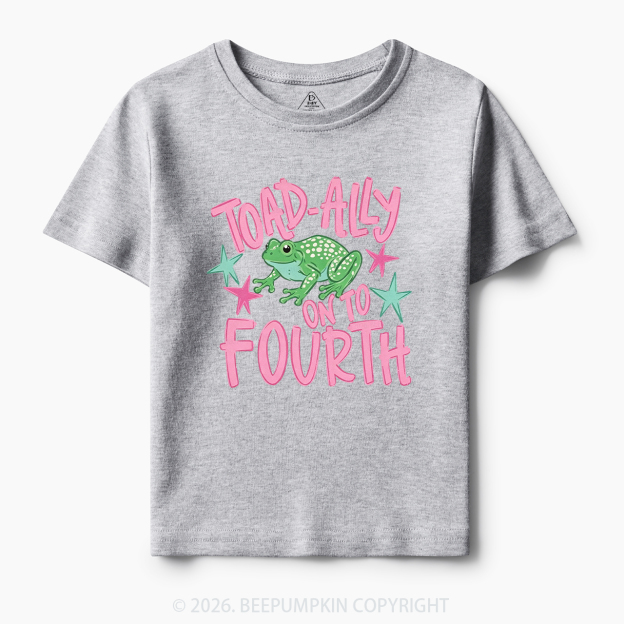 Personalized Toad-ally On To Grade Toddler&Kid's Tees