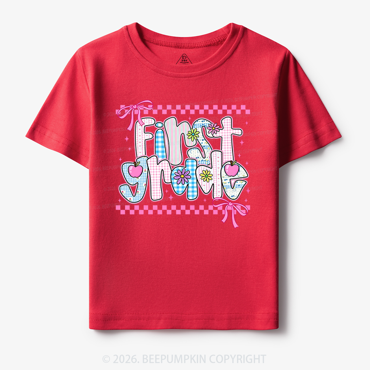 Preppy Floral Pre-k 1st/2nd/3rd/4th/5th Grade Toddler&Kid's Tees