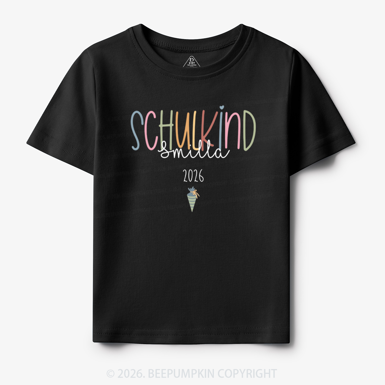 Personalized Pastel Schulkind Name Toddler&Kid's Tees