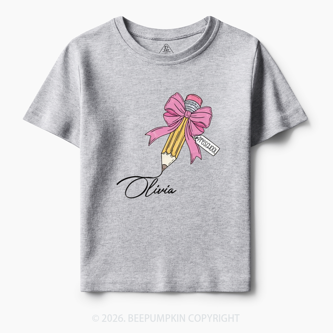 Personalized Preschool Back To School Toddler&Kid's Tees