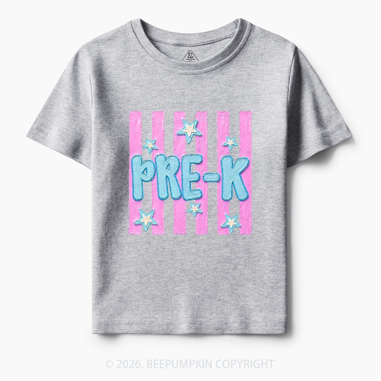 Retro Striped Pre-K Back To School Toddler&Kid's Tees