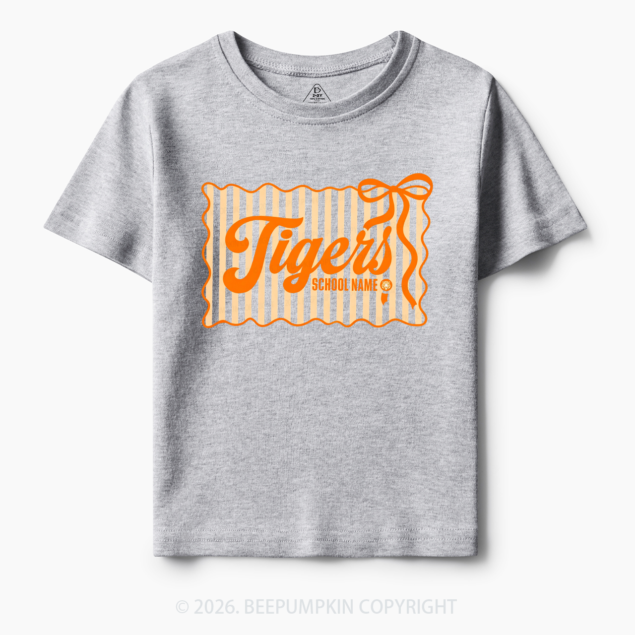 Personalized School Name Mascot Toddler&Kid's Tees