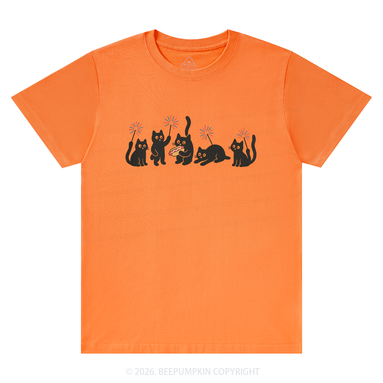 4th of July Funny Black Cats T-Shirts