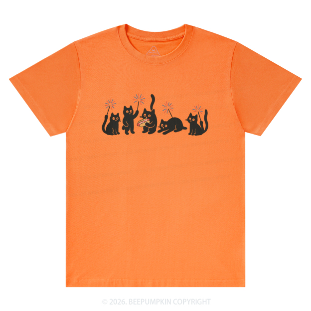 4th of July Funny Black Cats T-Shirts