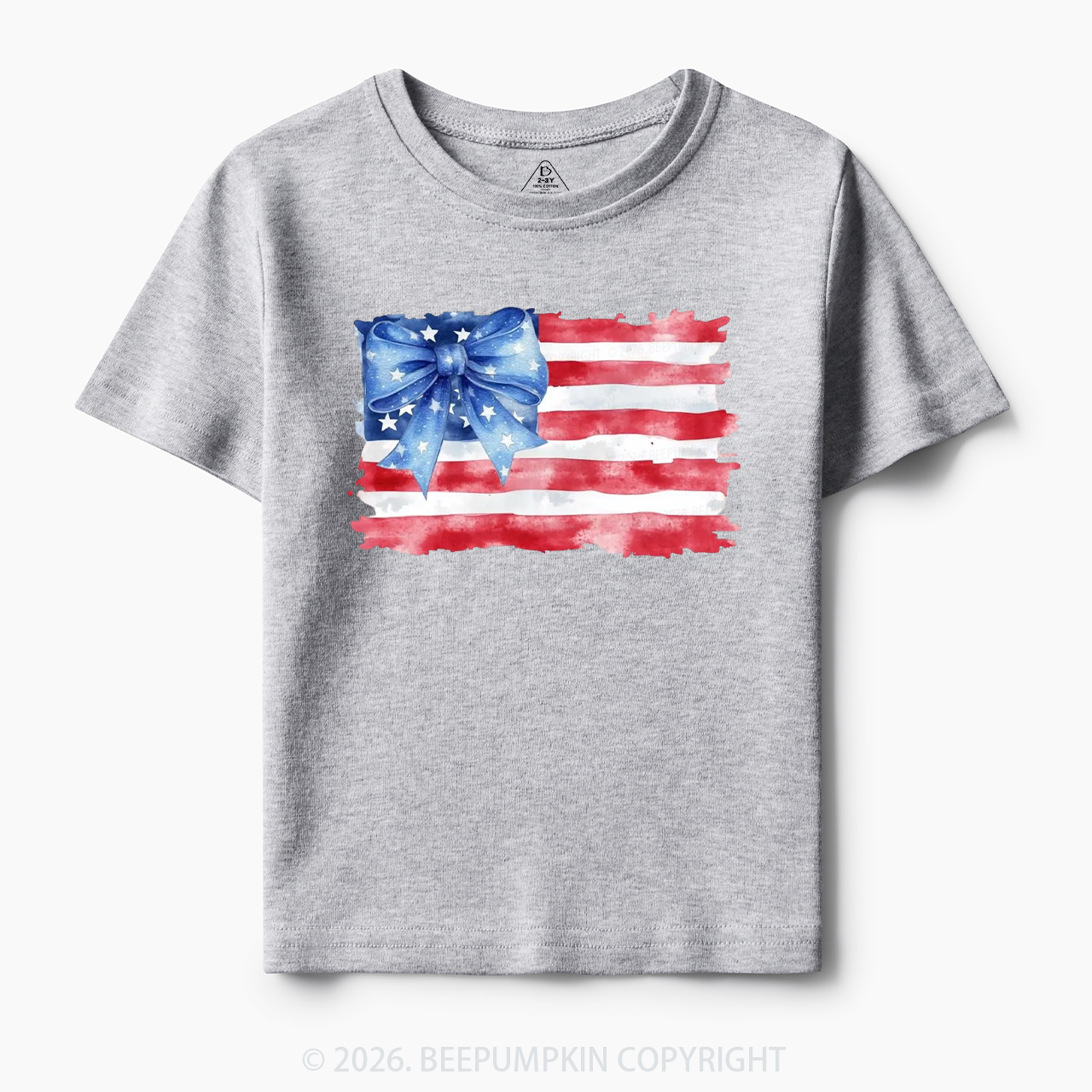 4th of July American Flag Toddler&Kid's Tees
