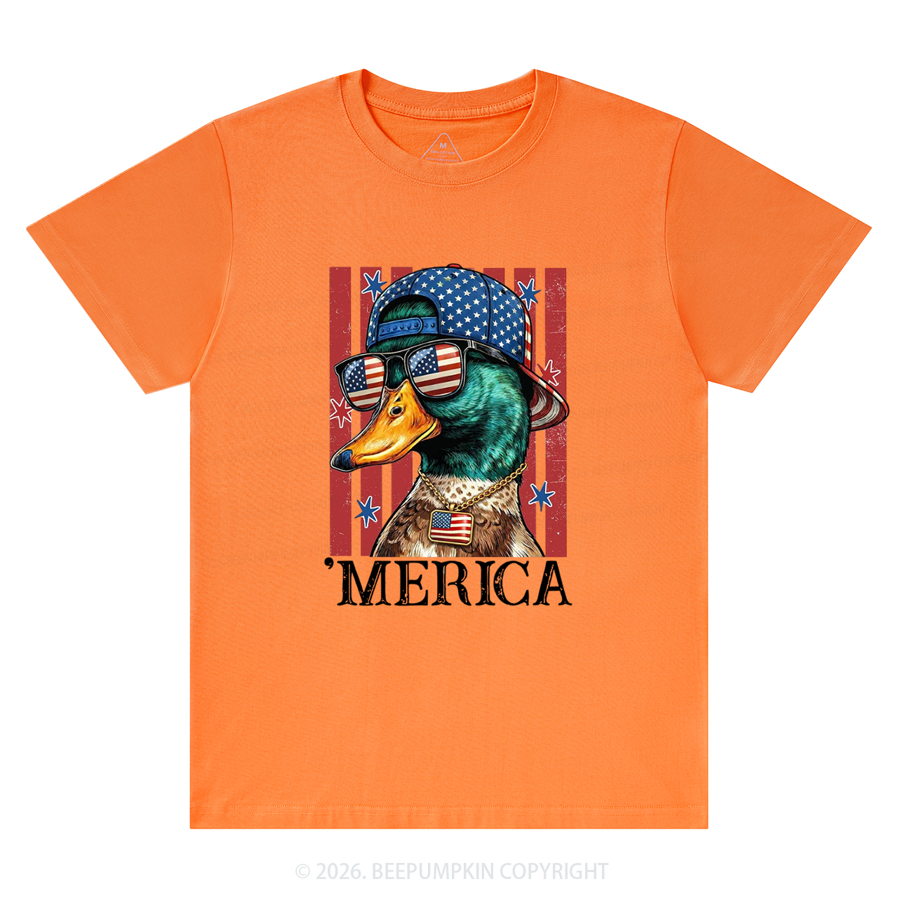 4th of July Funny Patriotic Merica Duck T-Shirts