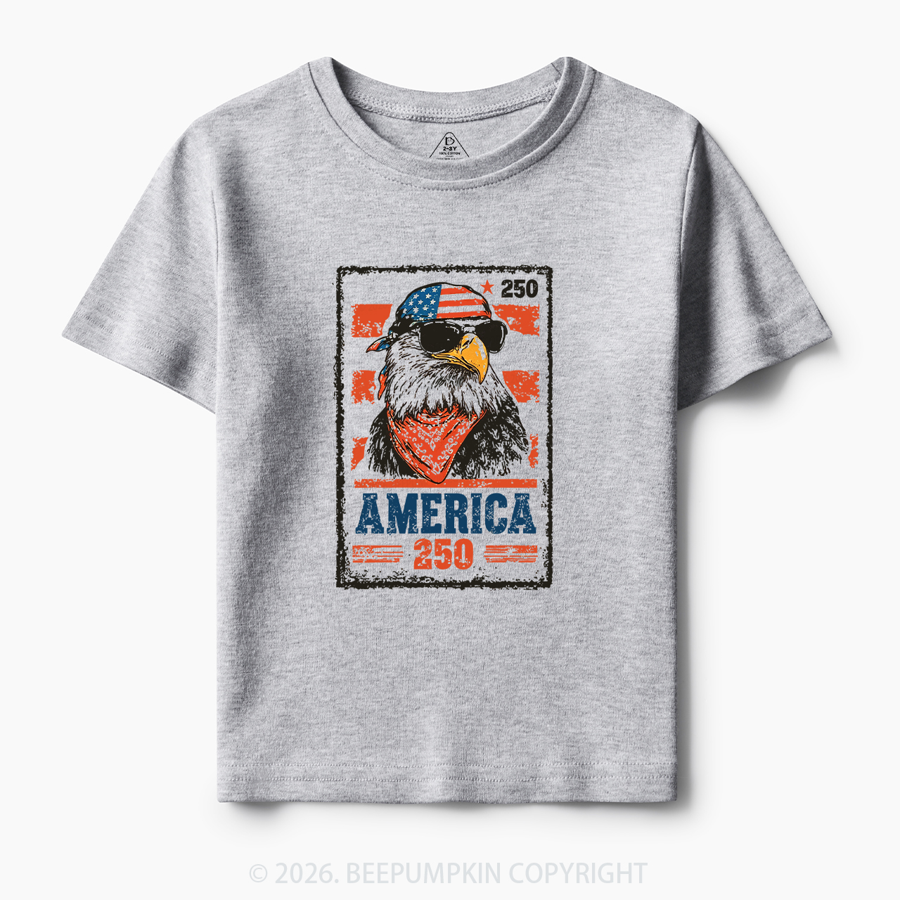 250th American Eagle 4th of July Toddler&Kid's Tees