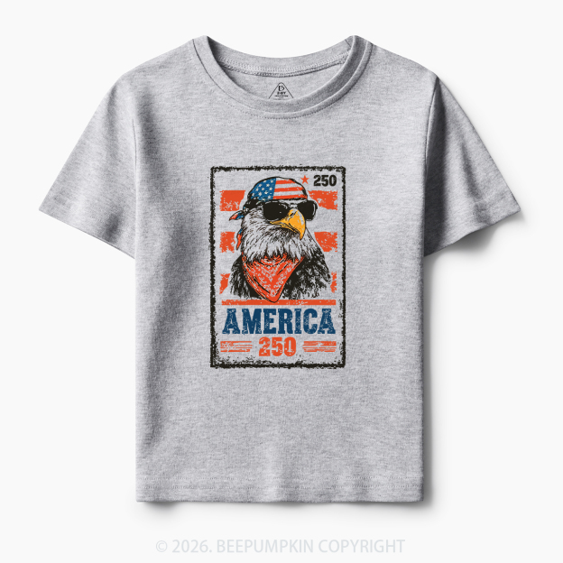 250th American Eagle 4th of July Toddler&Kid's Tees