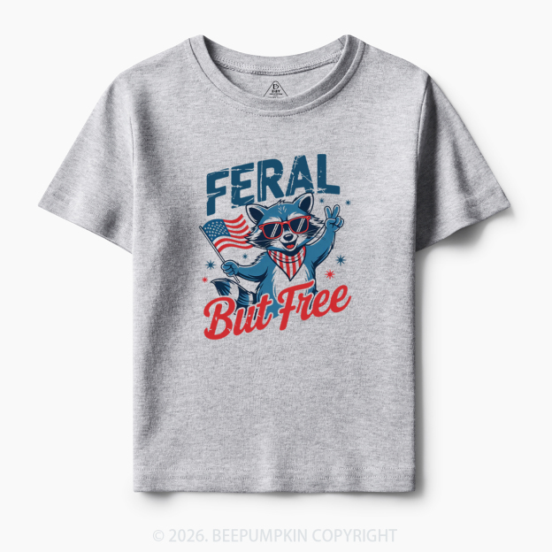 Feral Raccoon 4th of July Toddler&Kid's Tees