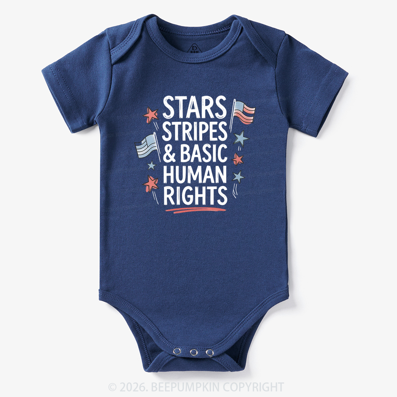 Stars Stripes Patriotic 4th Of July Bodysuit