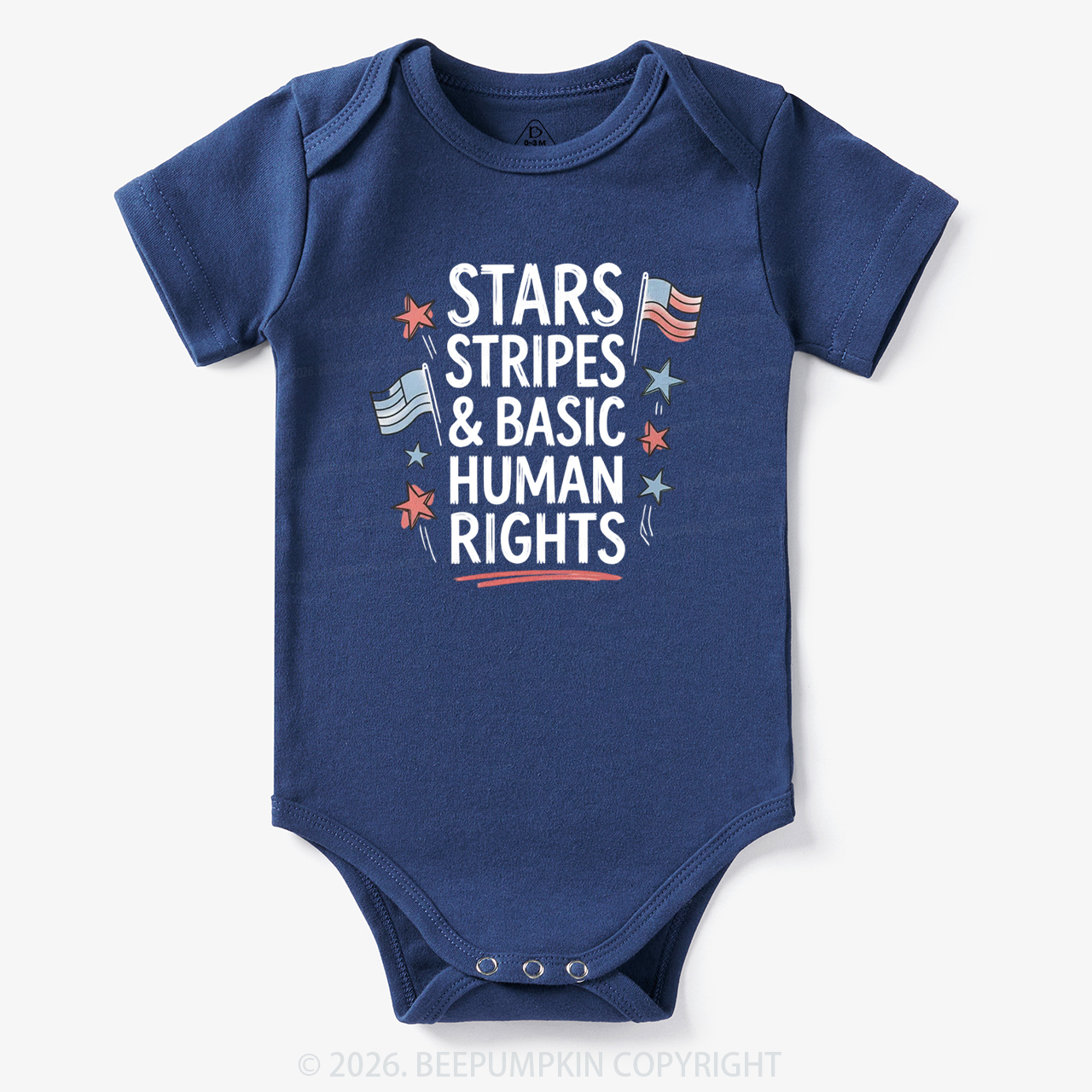 Stars Stripes Patriotic 4th Of July Bodysuit