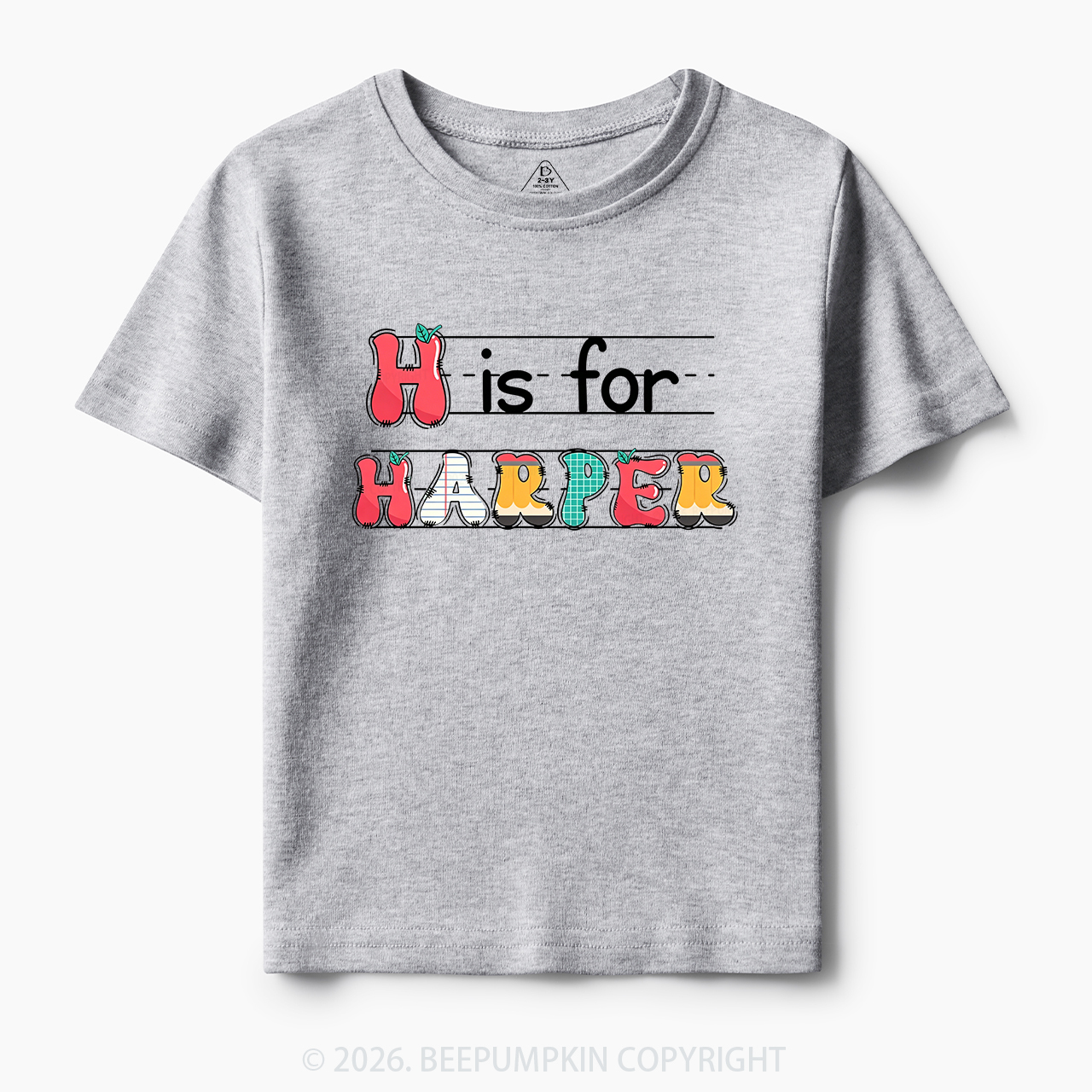Personalized Kids Name Back To School Toddler&Kids Tees