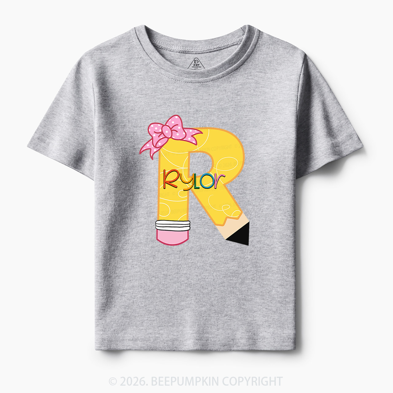 Personalized Pencil Back To School Shirt 