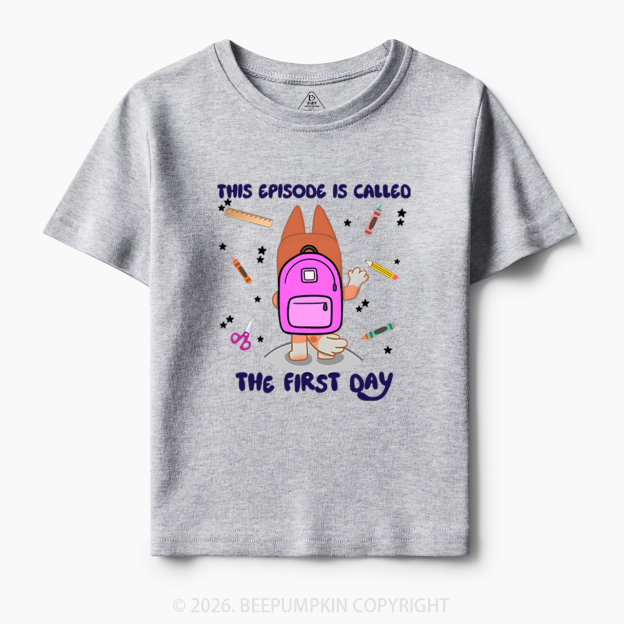 Personalized Back To School Dog Toddler&Kids Tees