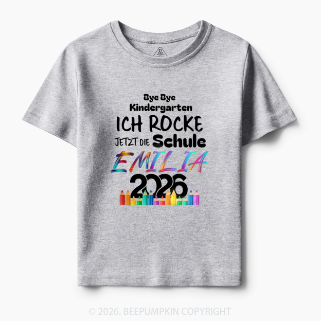 Personalized I Rock School Back To School Toddler&Kid's Tees