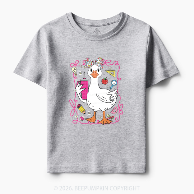 Coquette Silly Goose Back To School Toddler&Kid's Tees