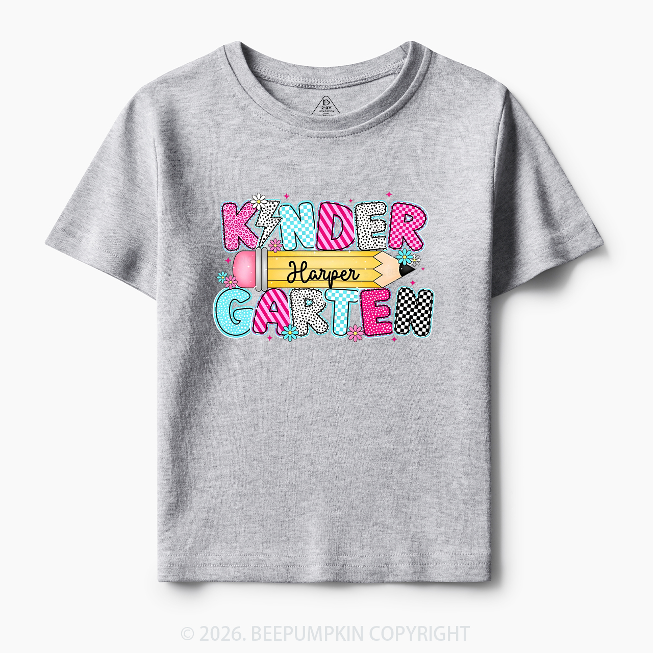 Personalized Kindergarten Name Back To School Toddler&Kid's Tees