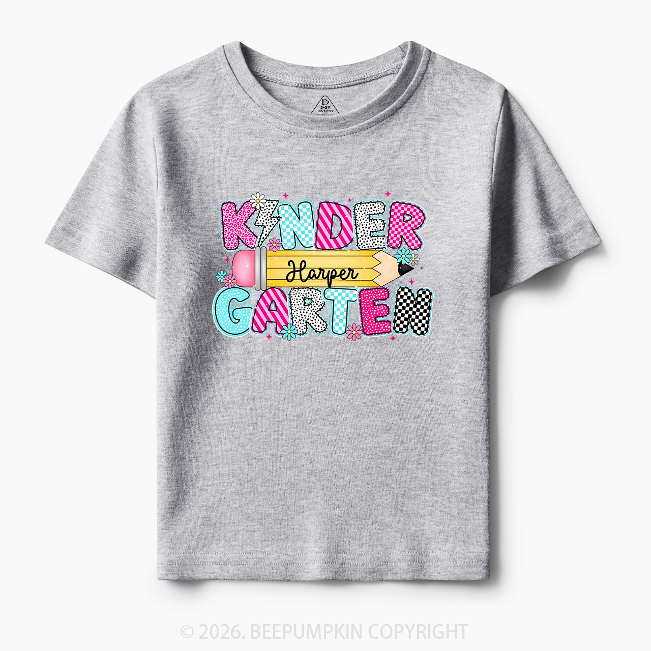Personalized Kindergarten Name Back To School Toddler&Kid's Tees