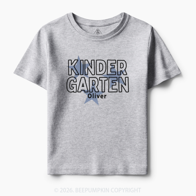 Personalized Kindergarten Star Back to School Toddler&Kid's Tees