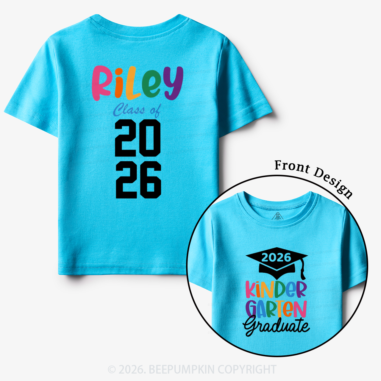 Personalized Kindergarten Graduate 2026 Toddler&Kid's Tees