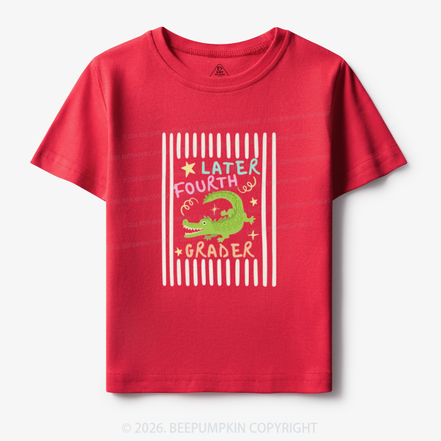 Personalized Later Alligator Funny Back To School Toddler&Kid's Tees