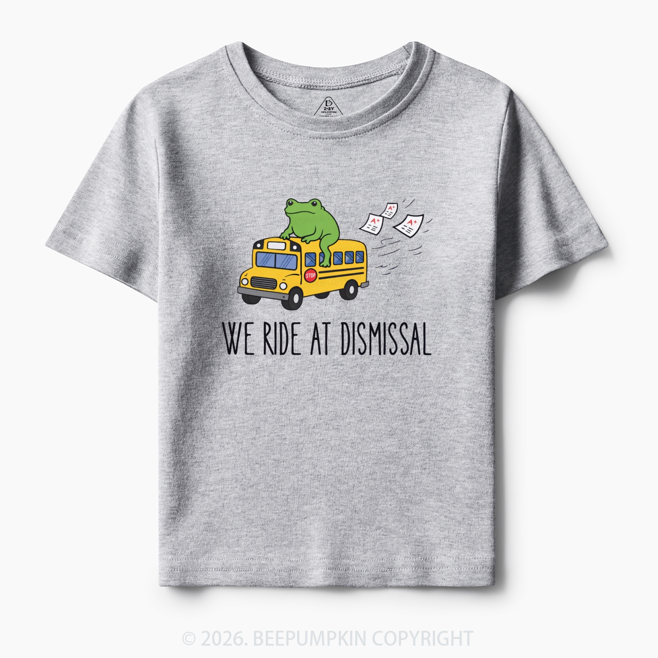 Funny Frog We Ride At Dismissal Toddler&Kid's Tees