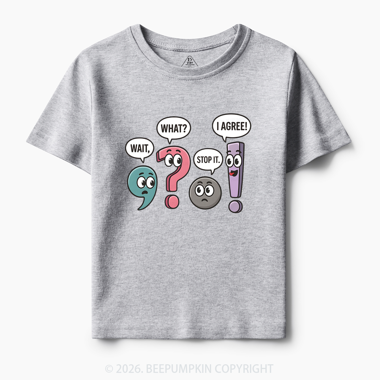 Funny Punctuation Back to School Toddler&Kid's Tees