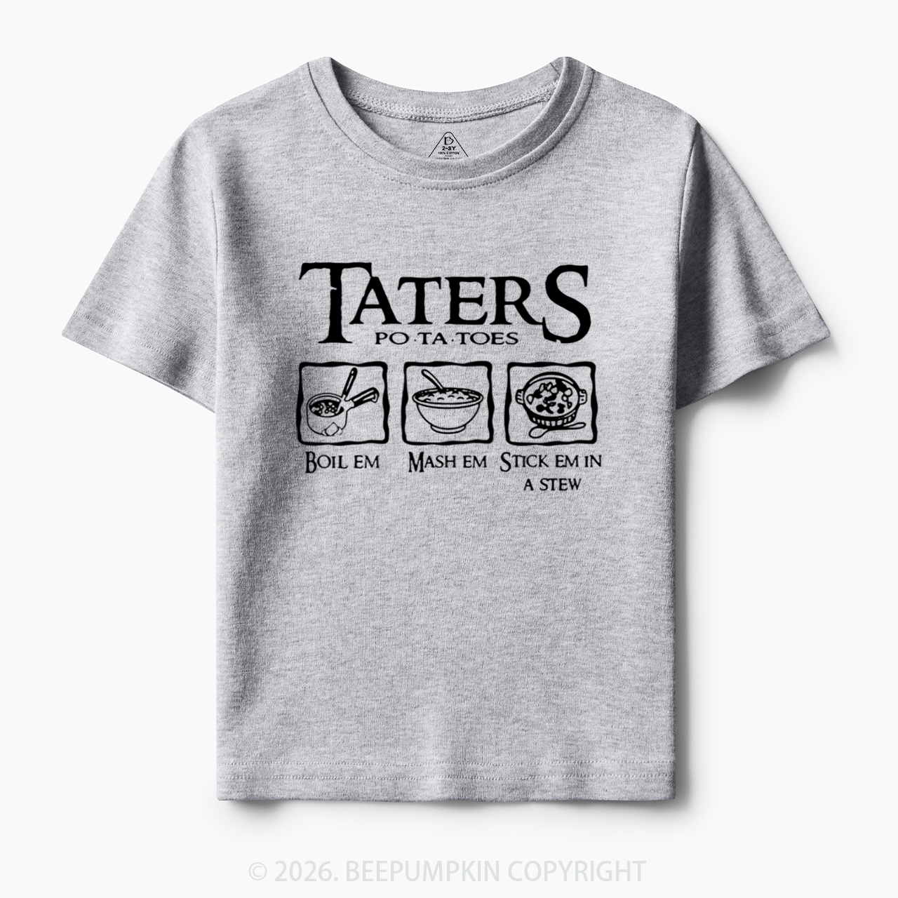 Taters Potatoes Funny Toddler&Kid's Tees