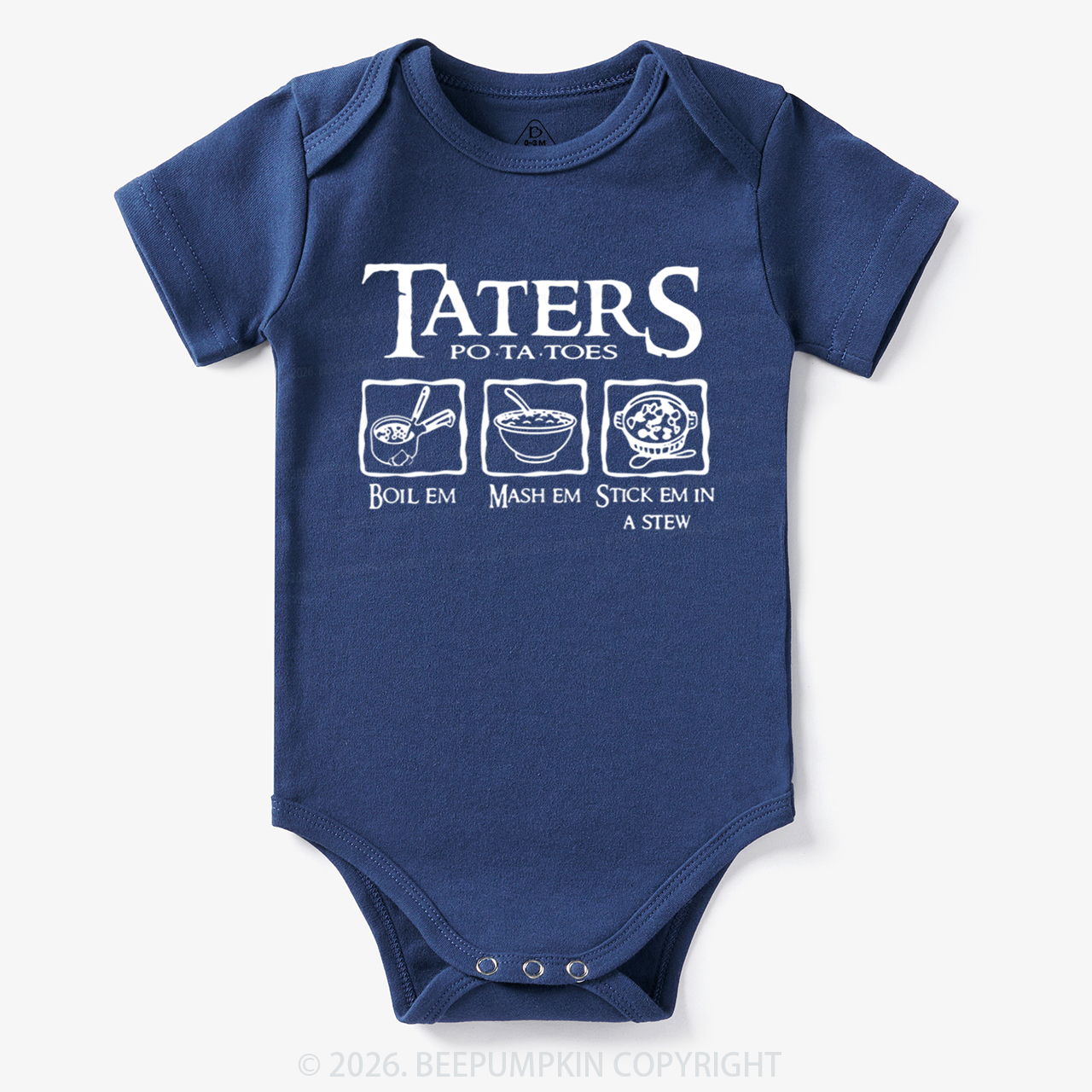 Taters Potatoes Funny Bodysuit