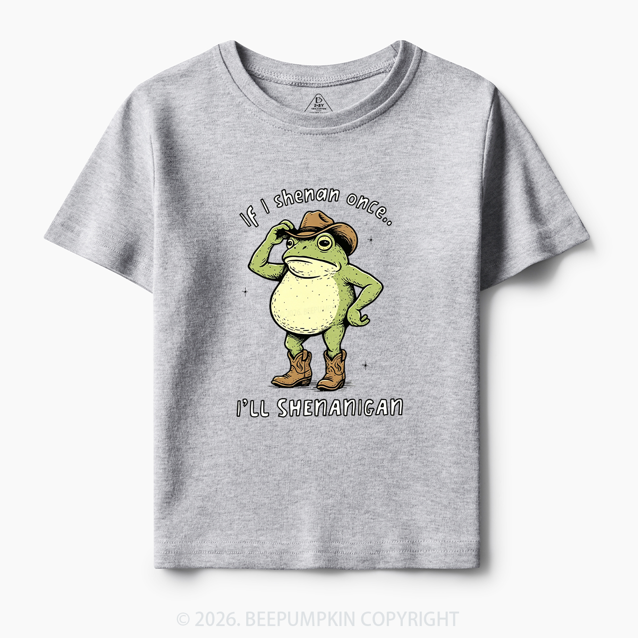 Funny Frog If I Shenan Once I'll Shenanigan Toddler&Kid's Tees