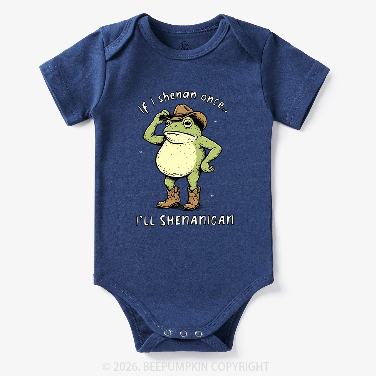 Funny Frog If I Shenan Once I'll Shenanigan Bodysuit