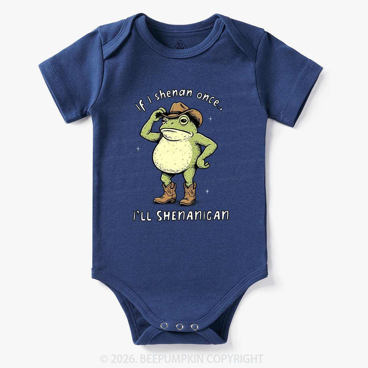 Funny Frog If I Shenan Once I'll Shenanigan Bodysuit