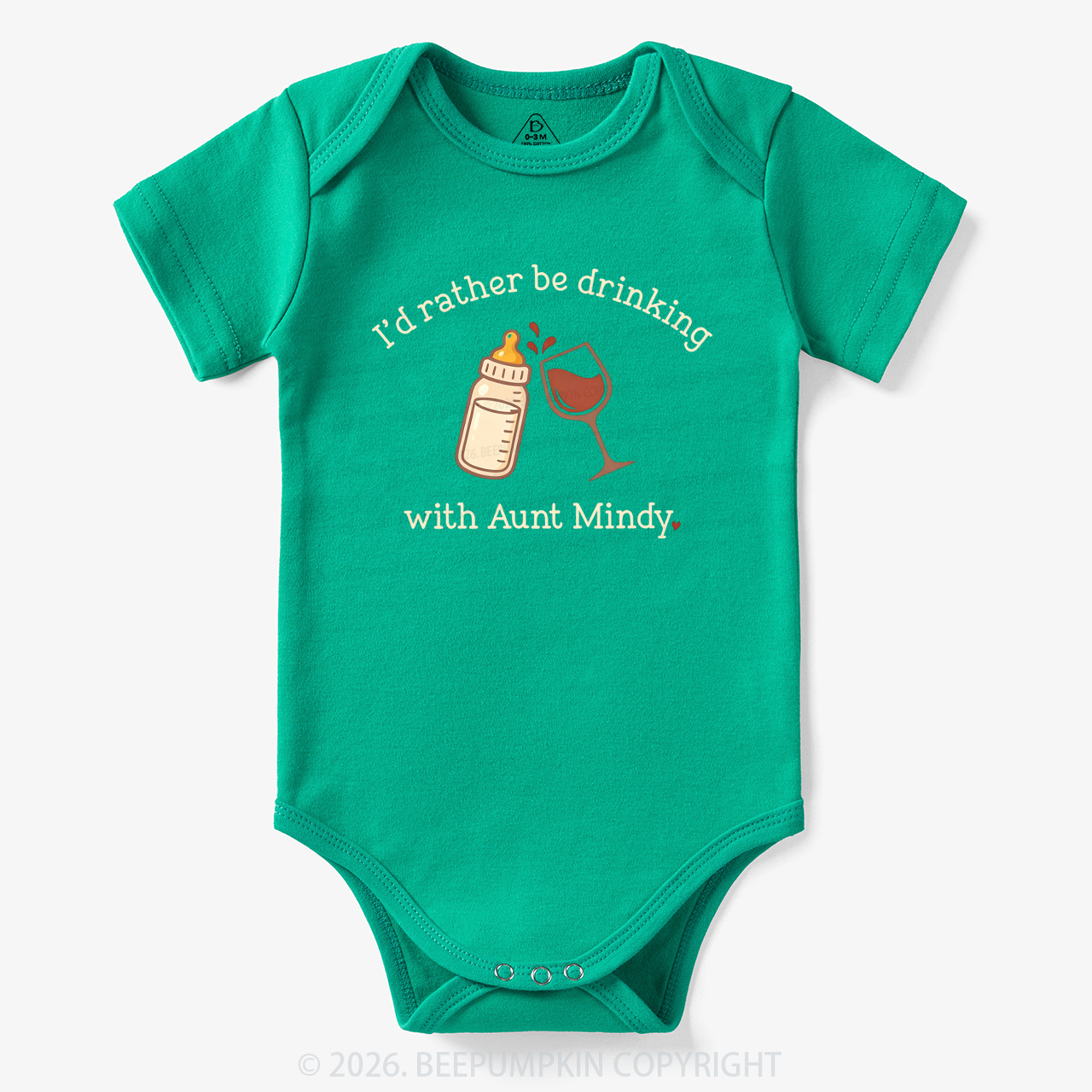 Personalized I'd Rather Be Drinking with Aunt Bodysuit