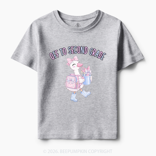 Personalized Off To Grade Back To School Toddler&Kid's Tees