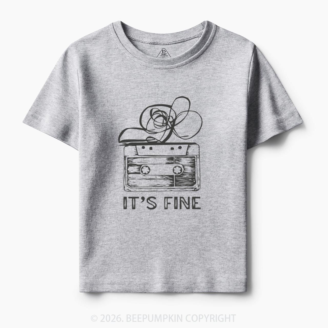 Retro Cassette Tape It’s Fine Toddler&Kid's Tees