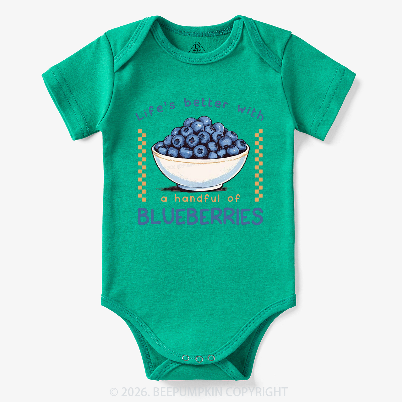 Life's better with a handful of Blueberries Funny Bodysuit