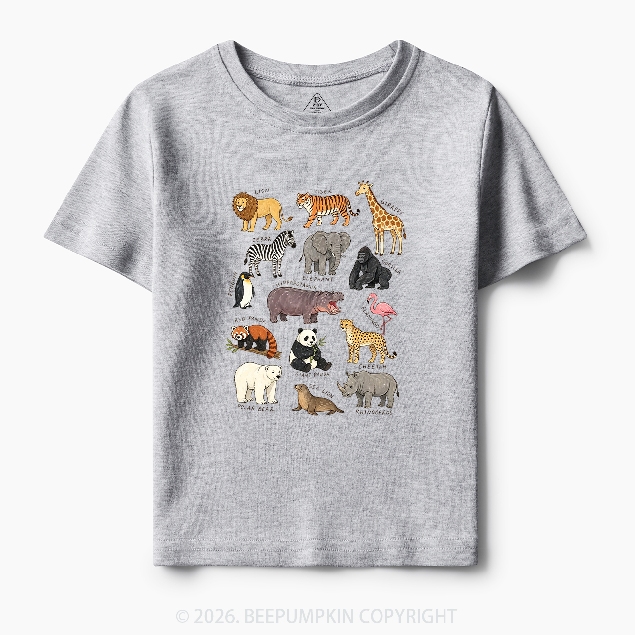 Zoo Animals Toddler&Kid's Tees
