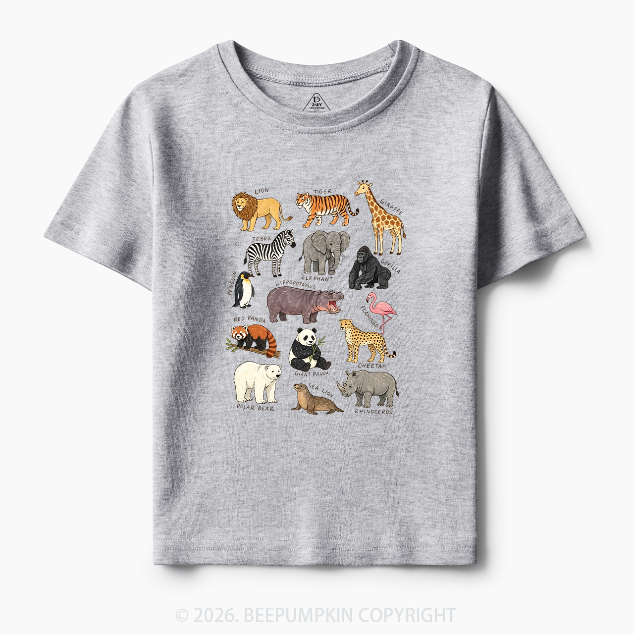 Zoo Animals Toddler&Kid's Tees