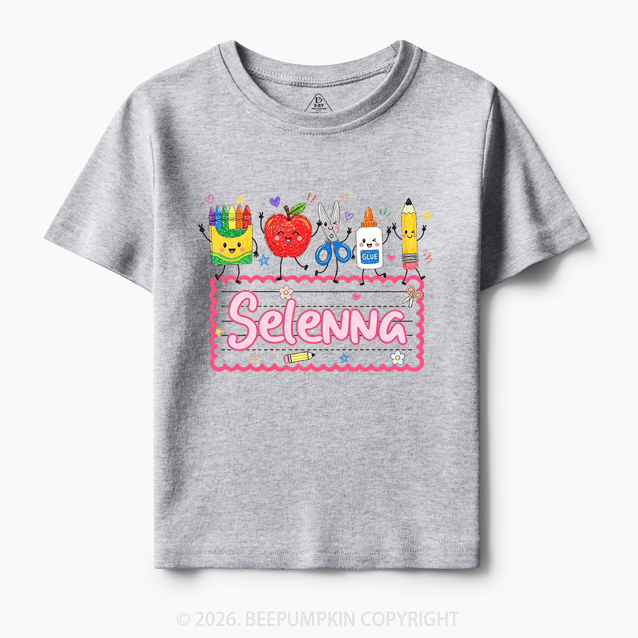 Personalized Back to School Doodle Name Toddler&Kid's Tees