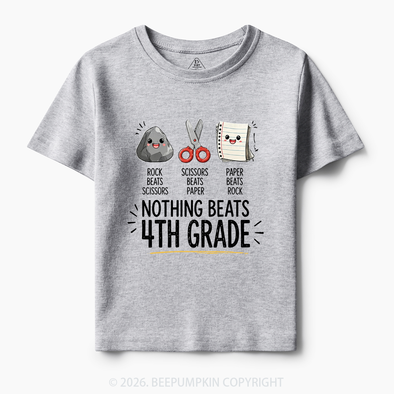 Personalized Rock Paper Scissors Back To School Toddler&Kid's Tees