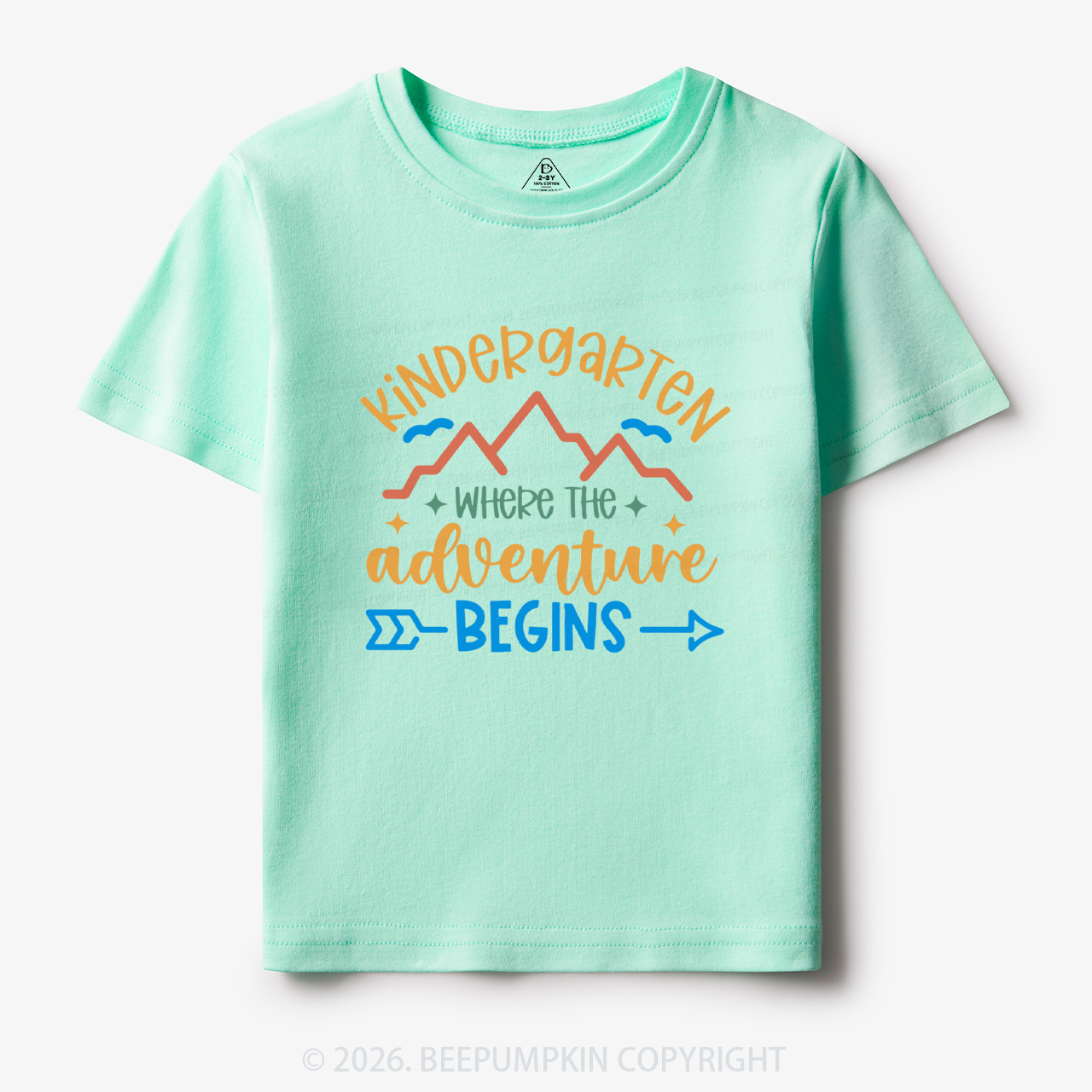 Personalized Kindergarten Where the Adventure Begins Toddler&Kid's Tees