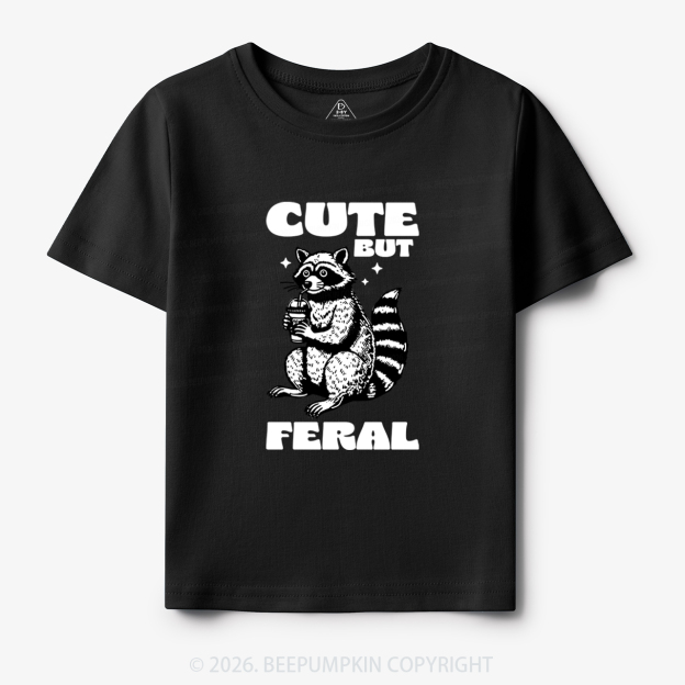 Cute But Feral Toddler&Kid's Tees Beepumpkin 7