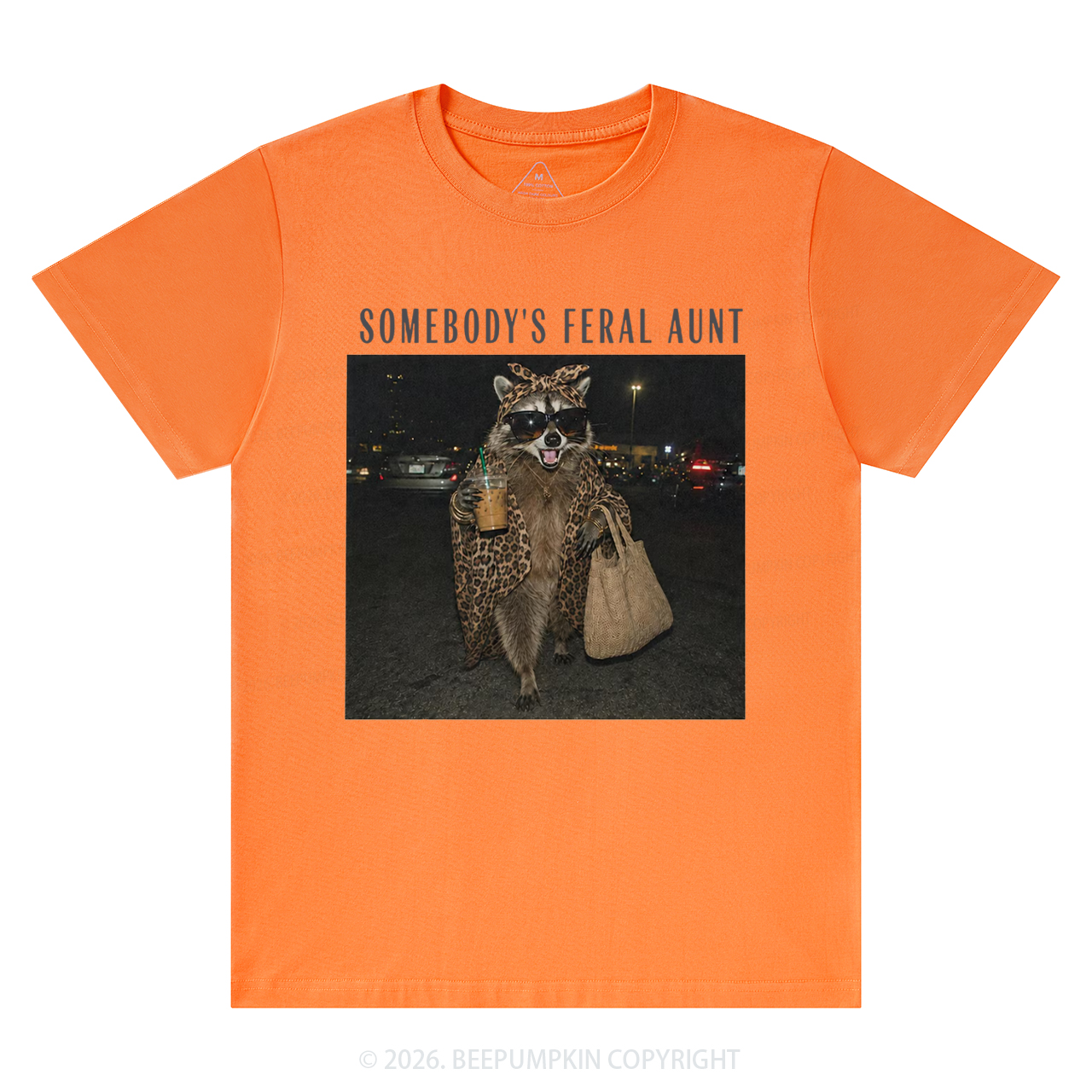 Personalized Somebody's Feral Aunt Funny Raccoon T-Shirts