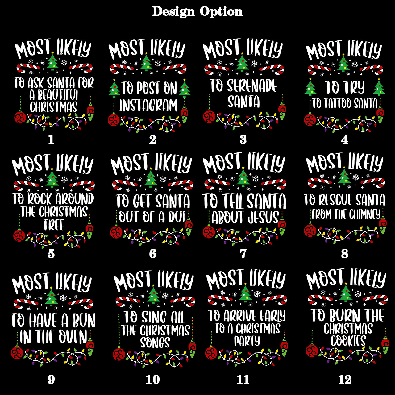 47 Quotes Funny Most Likely To Christmas Family Matching Shirts