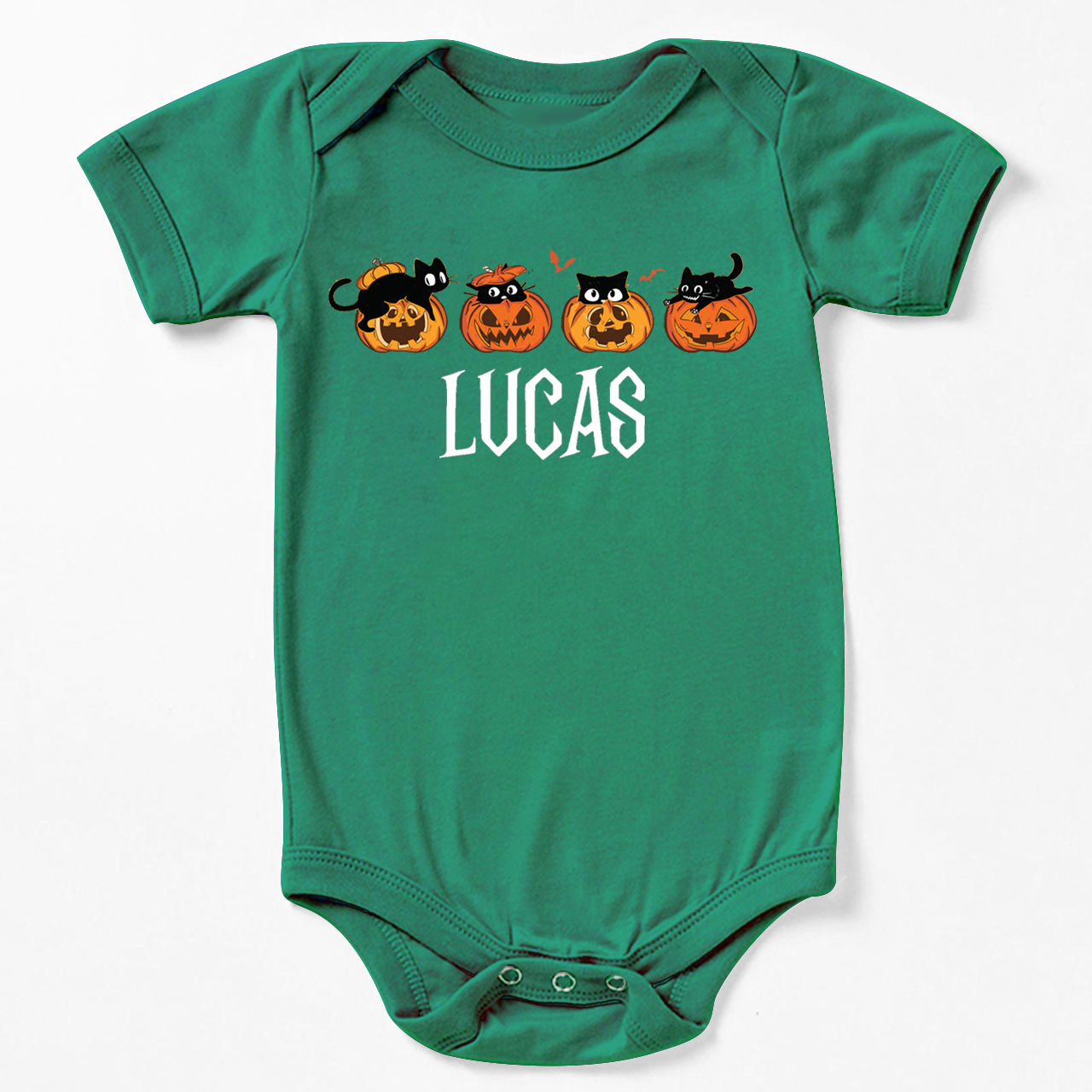 Personalized Halloween Pumpkin Bodysuit For Baby