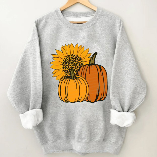 Sunflower Pumpkin Autumn Gifts Sweatshirt