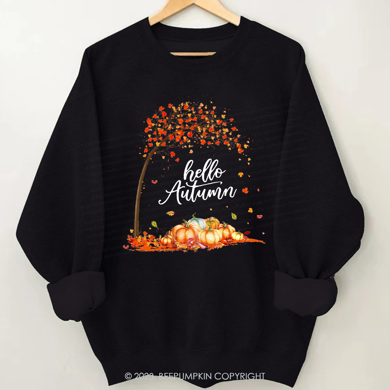  PRDECE Sweatshirt for Women Snowmen & Pumpkin Print